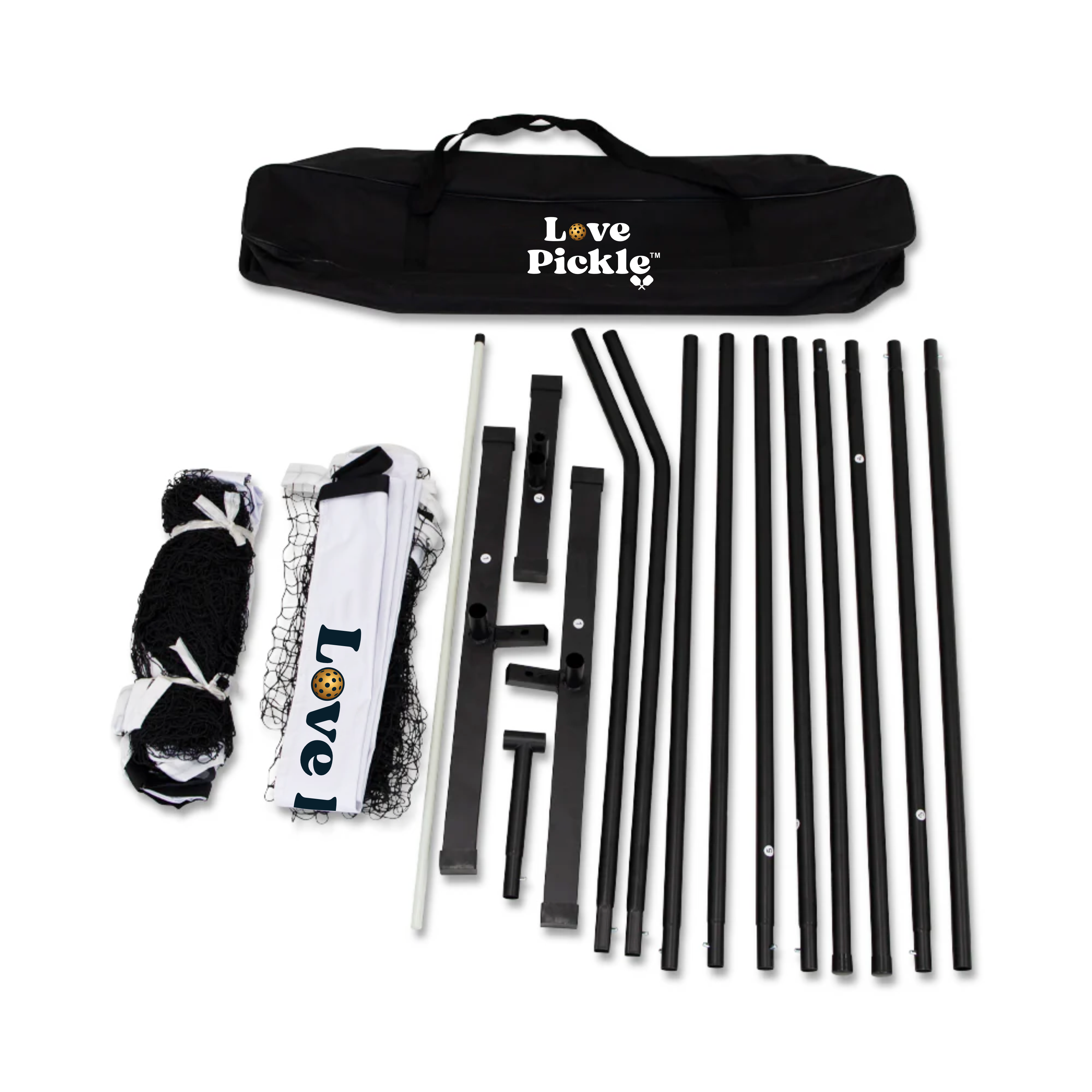 Love Pickle’s Premium 2-in-1 Pickleball Net