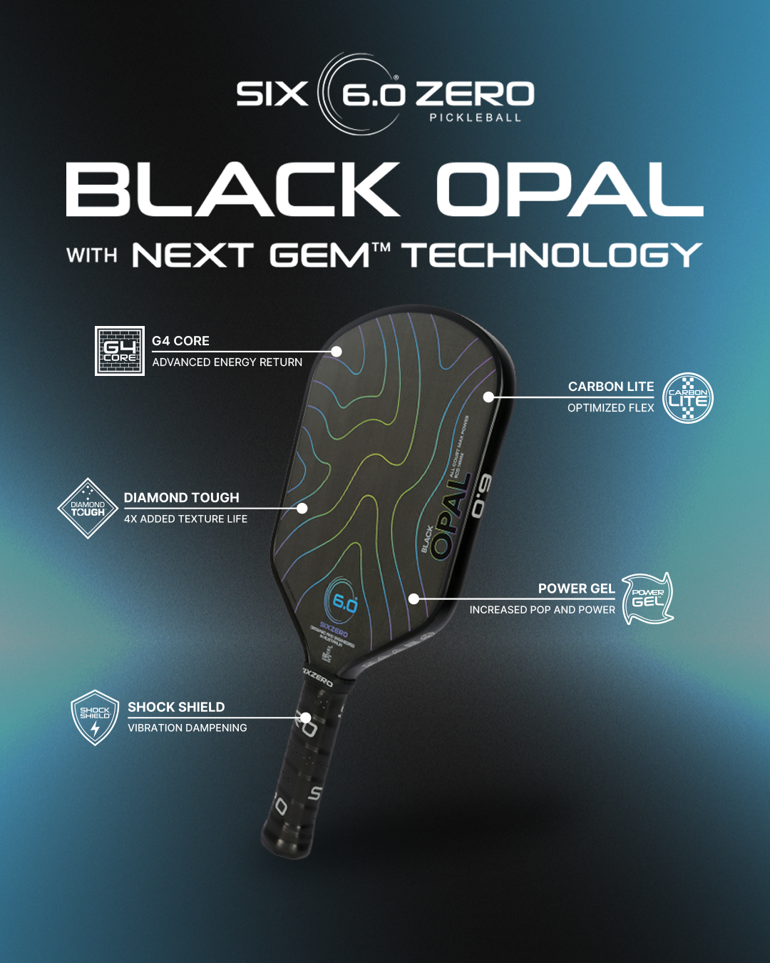 Six Zero Black Opal 14mm - Black